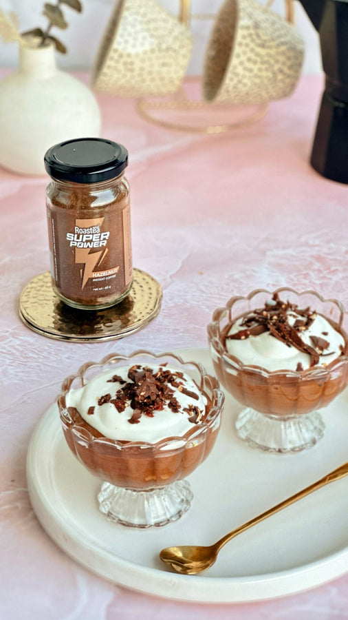 Chocolate Coffee Mousse with Super Power Hazelnut Coffee
