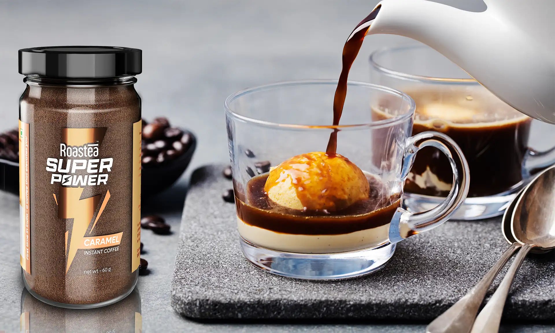 Recipe Magic with Caramel Affogato ft. Roastea Super Power Coffee