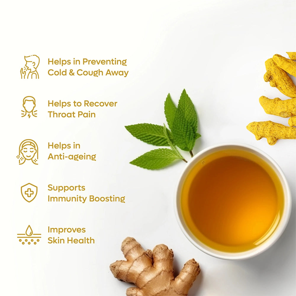 Benefit of Tulsi Ginger Turmeric Green Tea 