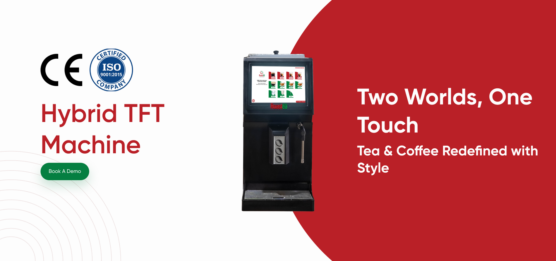 Tft Machine Hybrid TFT Tea & Coffee Vending Machine for Offices – Roastea