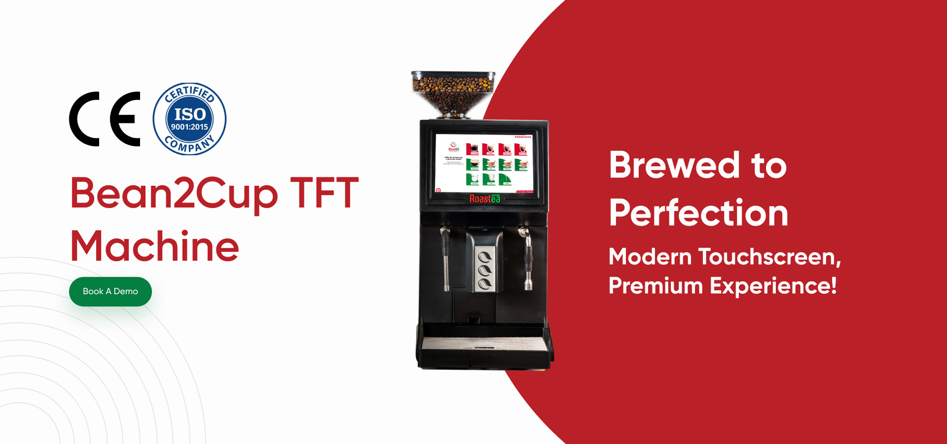 Tft Machine Office Bean To Cup Coffee Vending Machine TFT - Roastea