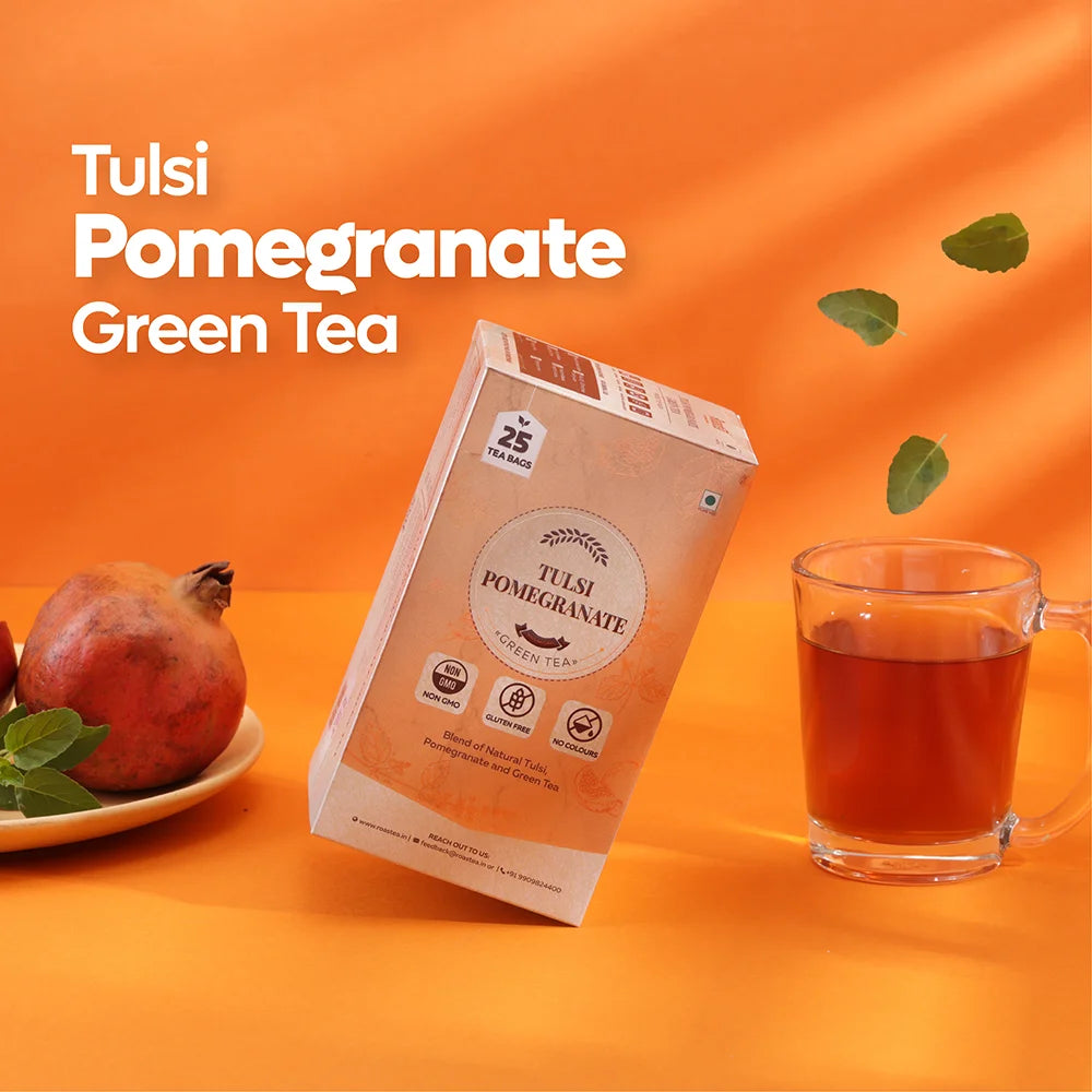 Tulsi Pomegranate Green Tea